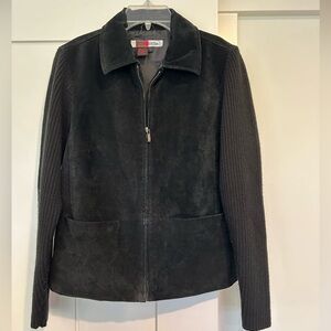 Vintage Live A Little washable suede jacket